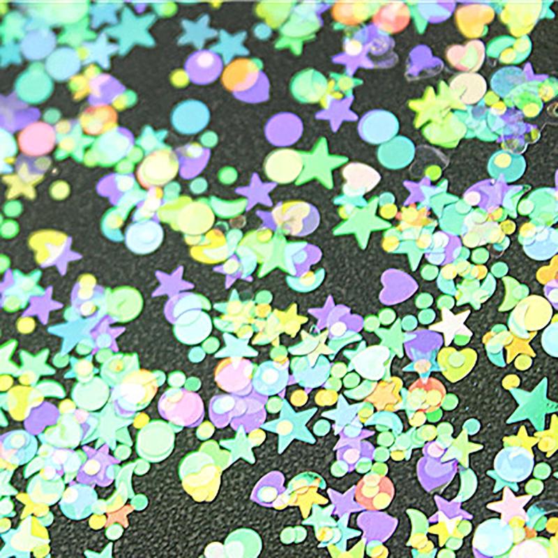 Bột nhũ trang trí móng họa tiết ngôi sao lấp lánh cho nữ