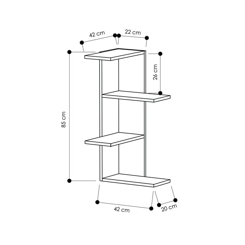 Kệ Góc Treo Tường Saso Tiết Kiệm Diện Tích KT230