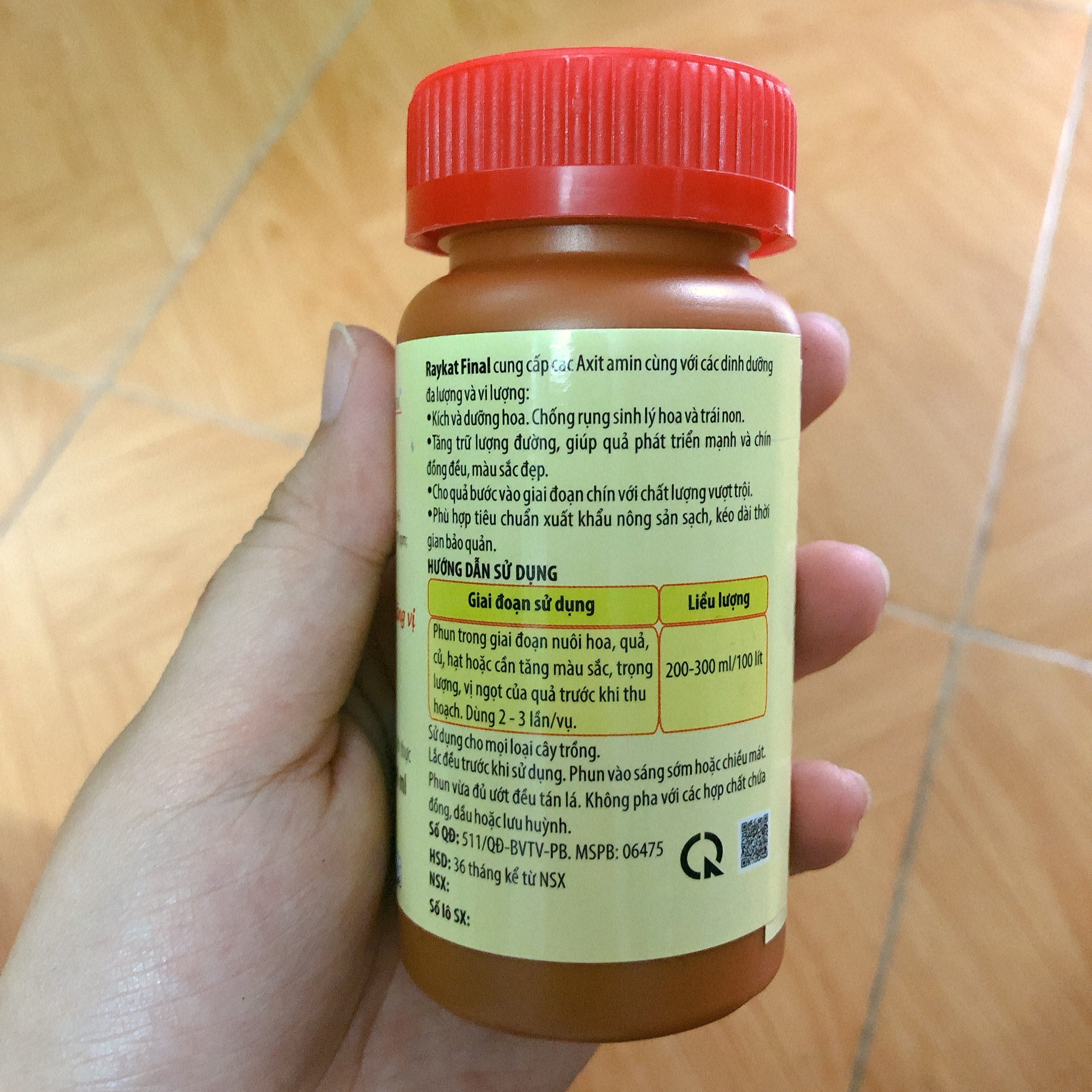Raykat Final kích hoa hiệu quả, Hoa tươi ngon, Đẹp màu - 100 ml