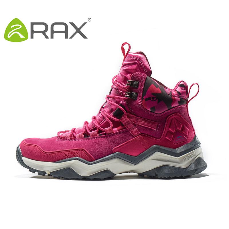 RAX Nữ Đi Bộ Đường Dài Giày Chống Nước Giày Đi Bộ Nhẹ Giày Leo Núi Chống Trơn Trượt Giày Thể Thao Ngoài Trời Du Lịch Color: carbon black Shoe Size: 39