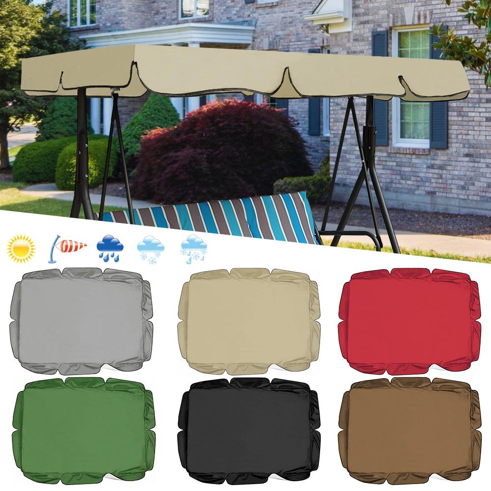Chống Thấm Nước Trượt Patin Đầm Xòe Tán Bao Thay Thế 3-Seater Vườn Đầm Xòe Tán UV Nắng Ốp Lưng Ngoài Trời Ghế Võng Có Túi