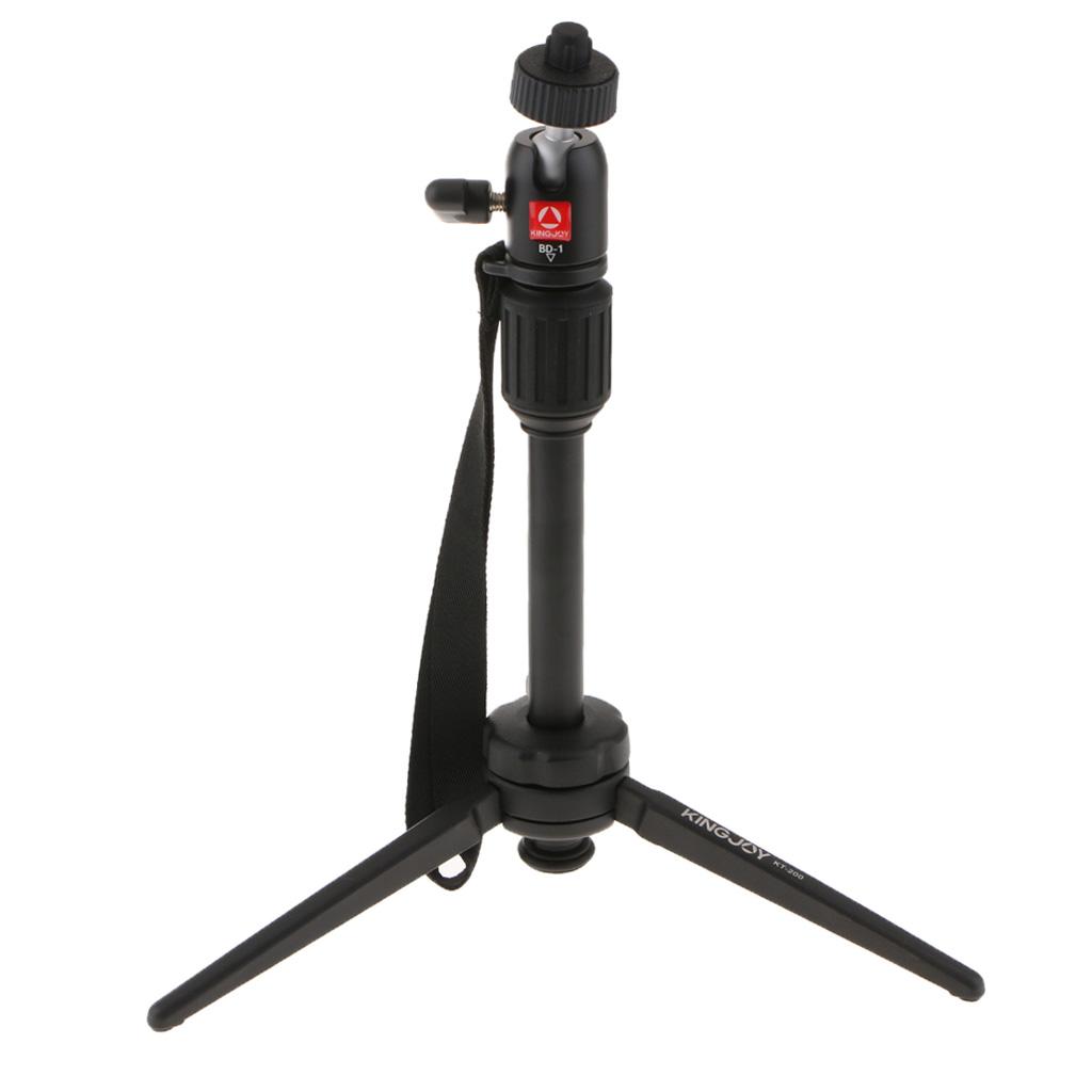 Mini Tabletop Camera Tripod Stand Holder with Ball Head For DSLR SLR Camera - Black