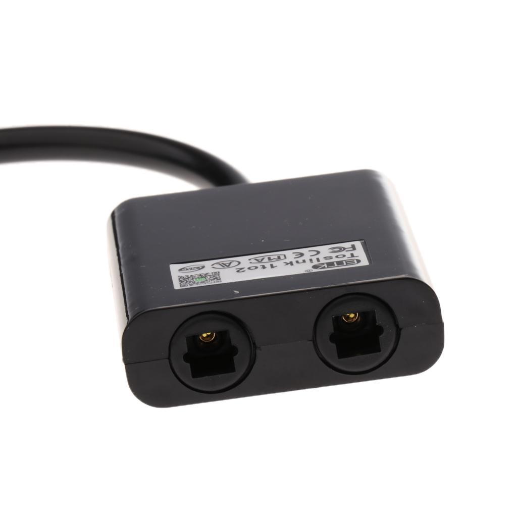 1 to 2 Splitter Optical Fiber  For  Digital Audio Cable