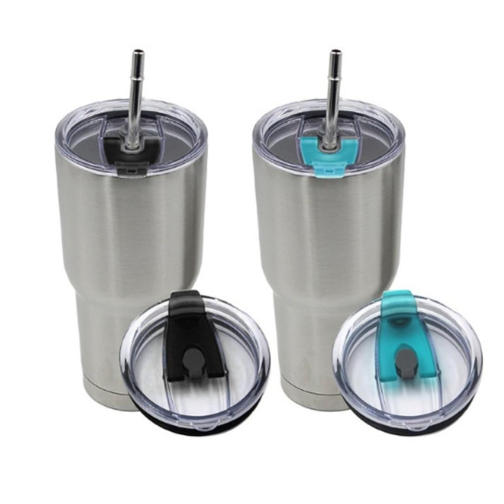 Ly Giữ Nhiệt Thái Lan 900ml MÀU BẠC - Tặng Kèm Ống Hút Inox