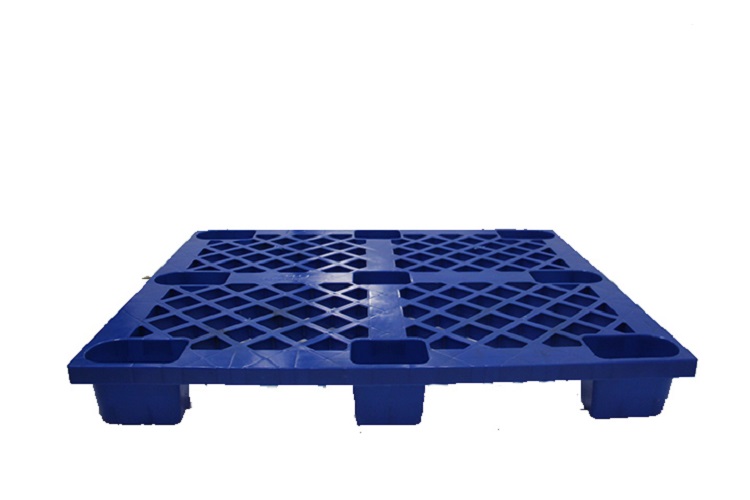 Pallet Nhựa Khôi Việt 1200x1000x140 09 chân cốc màu xanh