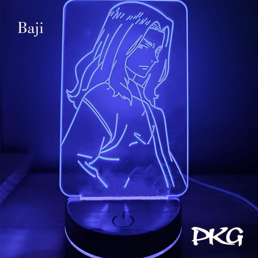 Đèn Ngủ Led 3D BAJI nhân vật Anime phát sáng 16 màu cảm ứng có điều khiển từ xa