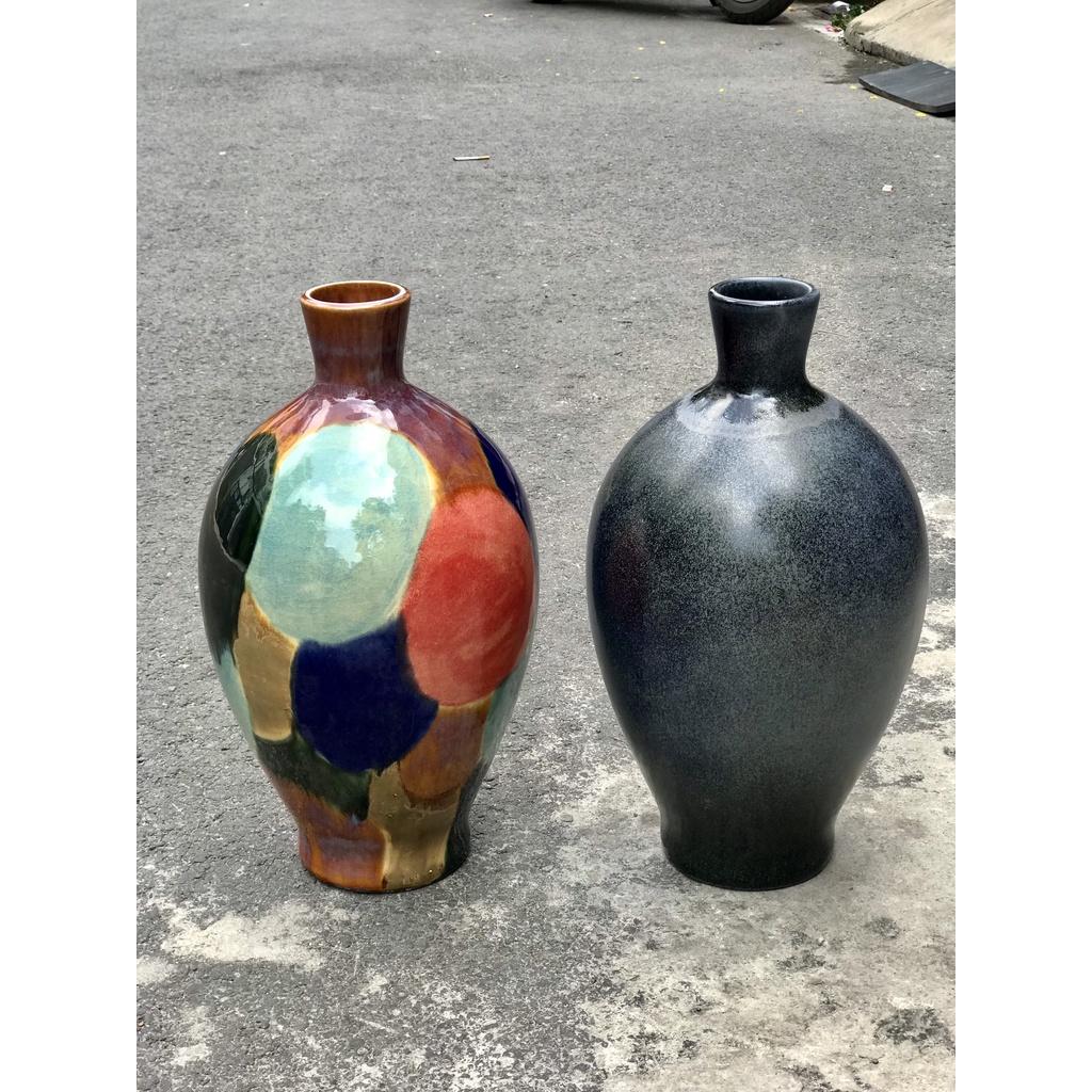 BÌNH HOA GỐM SỨ XUẤT KHẨU TRANG TRÍ DECOR BÌNH CẤM HOA XK14