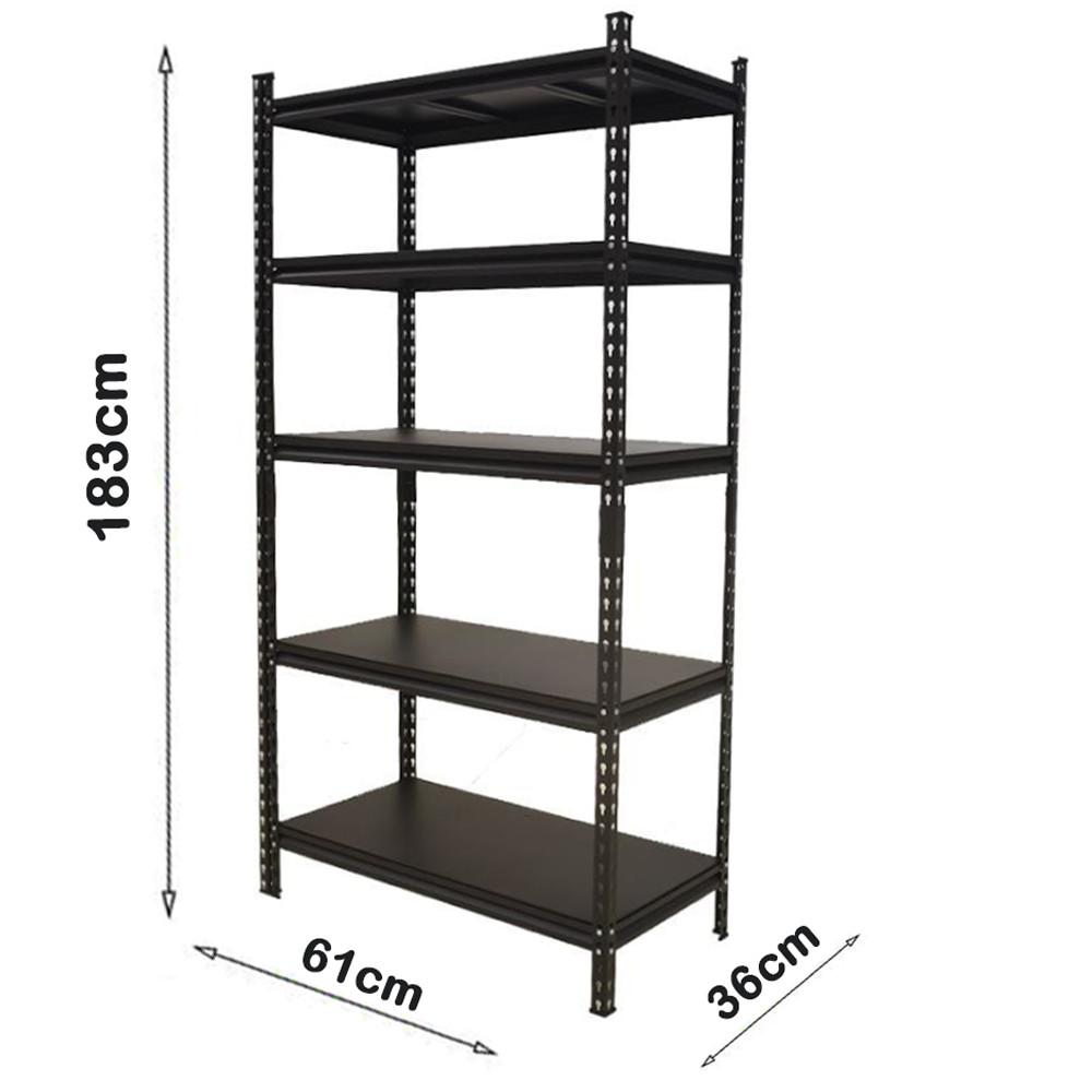 Kệ thép 5 tầng CSPS ngăn thép 61cm màu đen