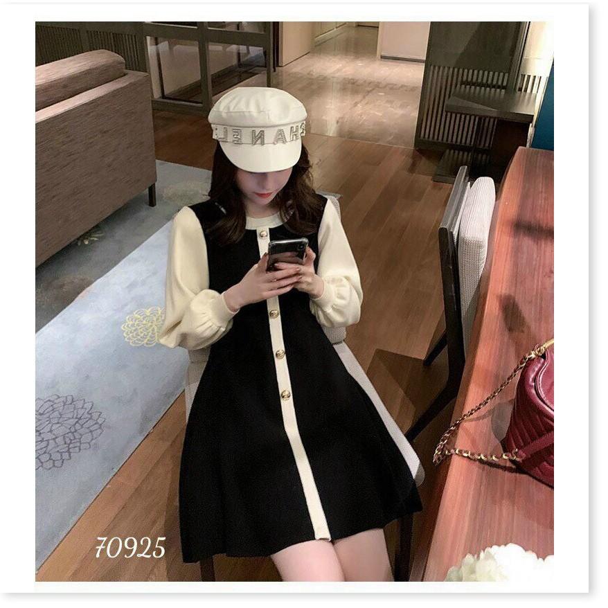 ĐẦM XÒE LỤA BI CÓ NÚT CÀI CỰC XINH VINA 1HITSTORE