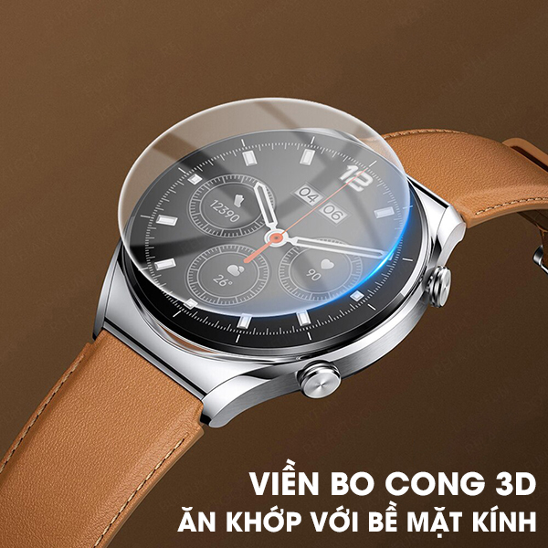 Kính Cường Lực Màn Hình Dành Cho Huawei Watch 3 / GT / GT2 / GT2 Pro / GT3 / GT3 Pro 42mm 46mm Trong Suốt 3D Tặng kèm bộ phụ kiện dán - Handtown - Hàng Chính Hãng