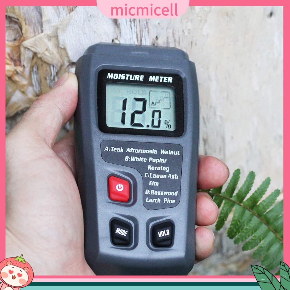 Máy Đo Độ Ẩm Bằng Gỗ Màn Hình Lcd Tiện Dụng