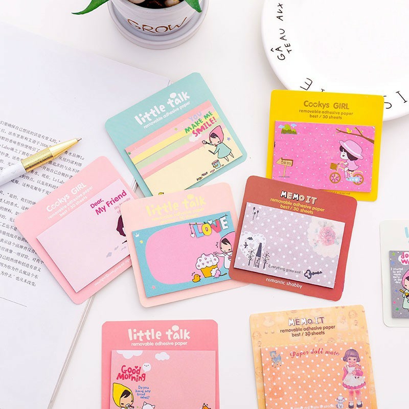 Giấy note ghi chú hình dễ thương nhiều mẫu mã -GIFT