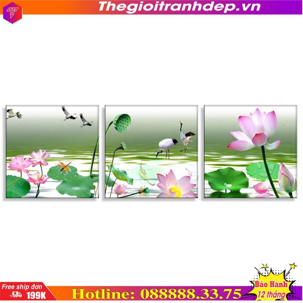 Tranh bộ ba treo tường phong cảnh Thế Giới Tranh Đẹp