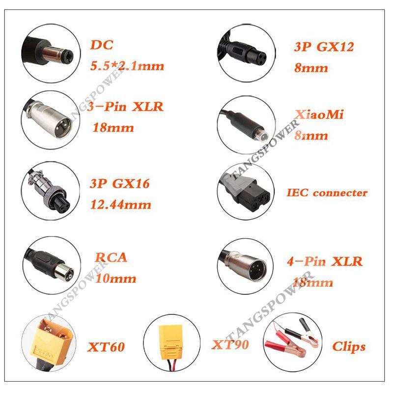 TANGSPOWER 36V2A Bộ sạc pin axit chì Bộ sạc xe máy điện cho xe đạp điện 41,4V Bộ sạc pin axit chì cho xe lăn Màu sắc: 4-Pin XLR