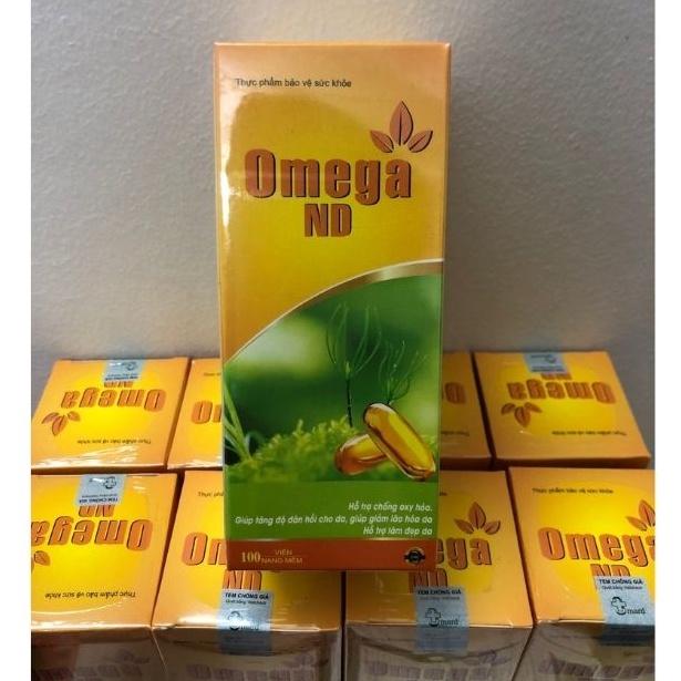 Viên Dầu Cá Omega 3 ND - Bổ Sung Axit Béo Omega 3 (DHA, EPA) Giúp Bổ Não Và Bảo Vệ Tim Mach