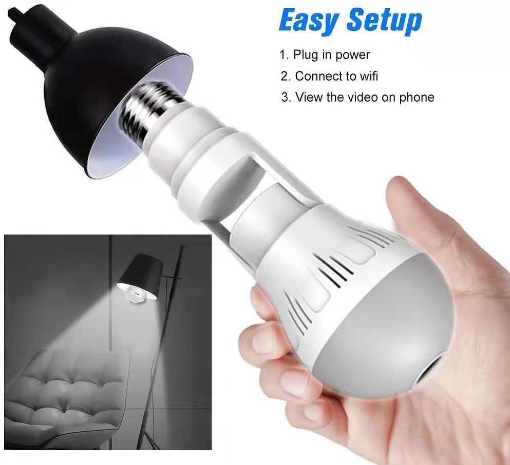 Ứng dụng 2MP/5MP 1080P v380 Liên lạc nội bộ hai chiều Chế độ xem toàn cảnh 360 độ Camera VR IP Báo động an ninh gia đình Bóng đèn Màn hình trẻ em Kích thước cảm biến: 2MP