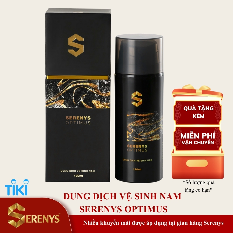 Dung dịch vệ sinh nam Serenys Optimus làm sạch khử mùi làm sáng phụ khoa nam giới