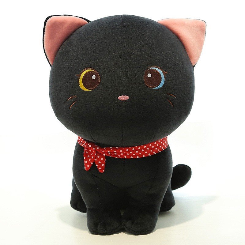 Gấu bông mèo đeo khăn dễ thương siêu mềm mịn (25cm) mẫu mới siêu hot, vải miniso 4 chiều êm ái mát mịn, hàng xịn cao cấp loại 1 an toàn cho trẻ nhỏ