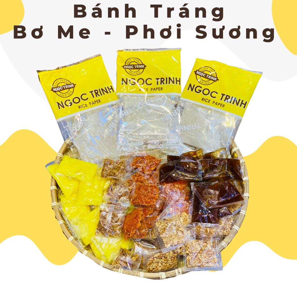 Bánh tráng me bơ loại bánh tráng phơi sương (5 Túi)  bánh tráng Ngọc Trinh