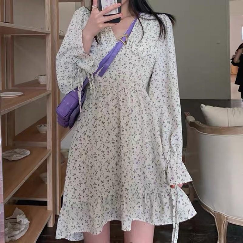Đầm voan hoa nhí đuôi cá mẫu summer 2021