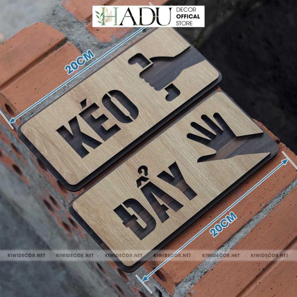 Bảng Kéo Đẩy, Bảng Pull Push, Kéo Cửa - Đẩy Cửa, Treo Cửa - HaduDecor