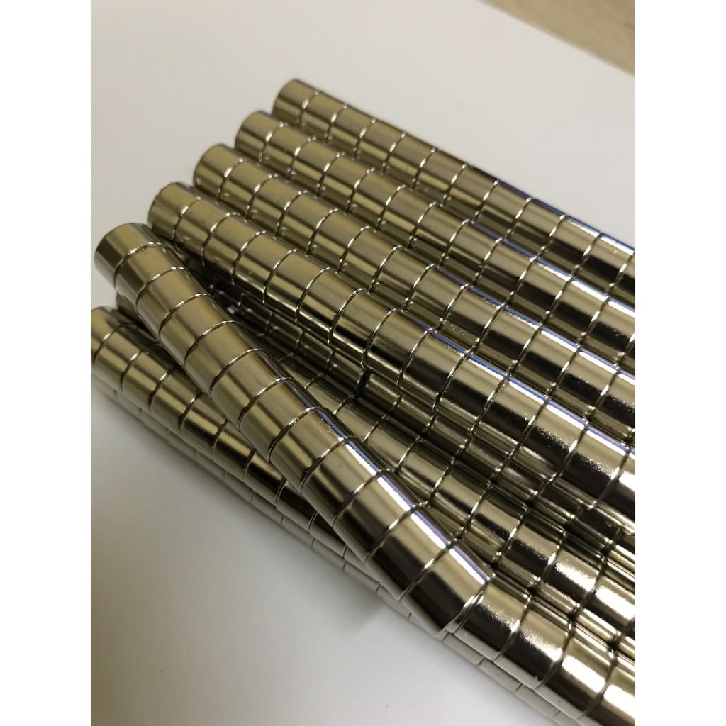 10 viên Nam châm viên 10x6mm, nam châm đất hiếm có lực từ mạnh