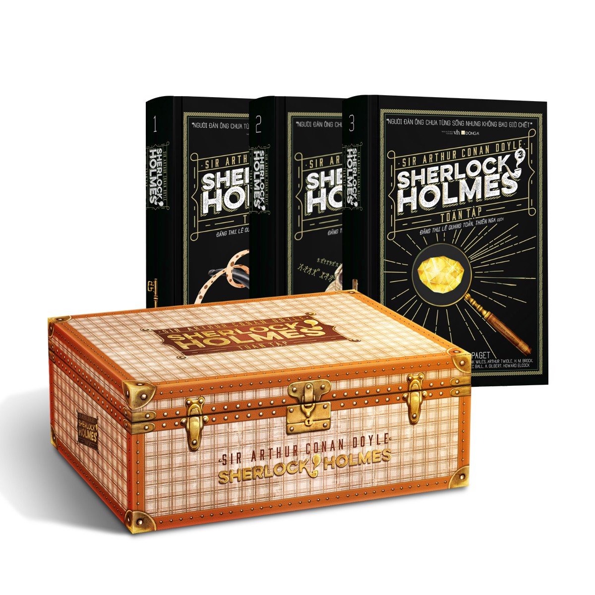 Sherlock Holmes Toàn Tập (3 Tập - Hộp Ngang) (Bìa Cứng)(Tái Bản)