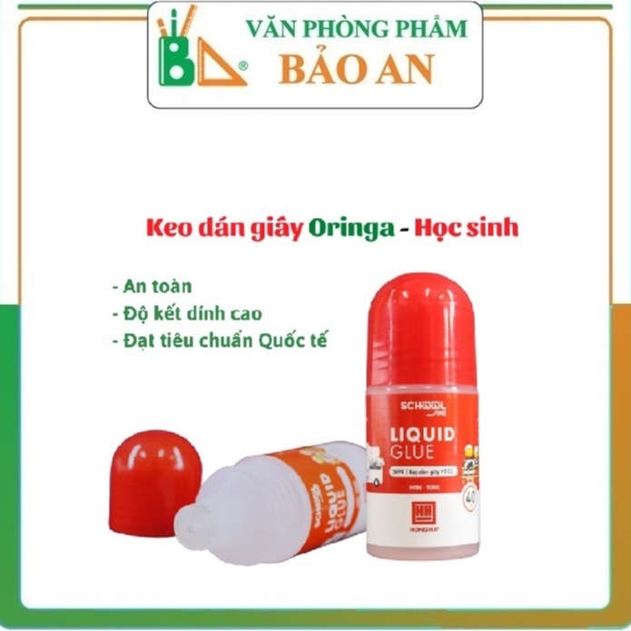 Keo Dán Giấy Cho Học Sinh Oringa HH – 3499  Sản Phẩm An Toàn, Không Độc Hại Cho Người Sử Dụng Độ Kết Dính Của Keo Dán Cao, Khô Nhanh.