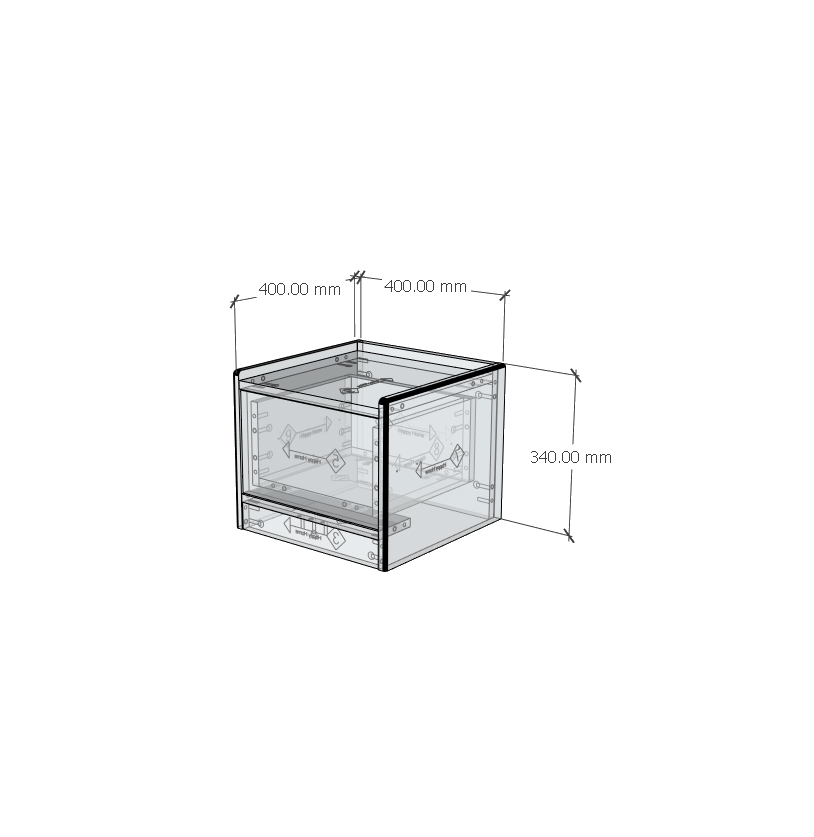 HAPPY FURNITURE , Gỗ tự nhiên , Táp đầu giường 1 ngăn kéo - GAMZE , THK_188 , 40cm x 40cm x 34cm
