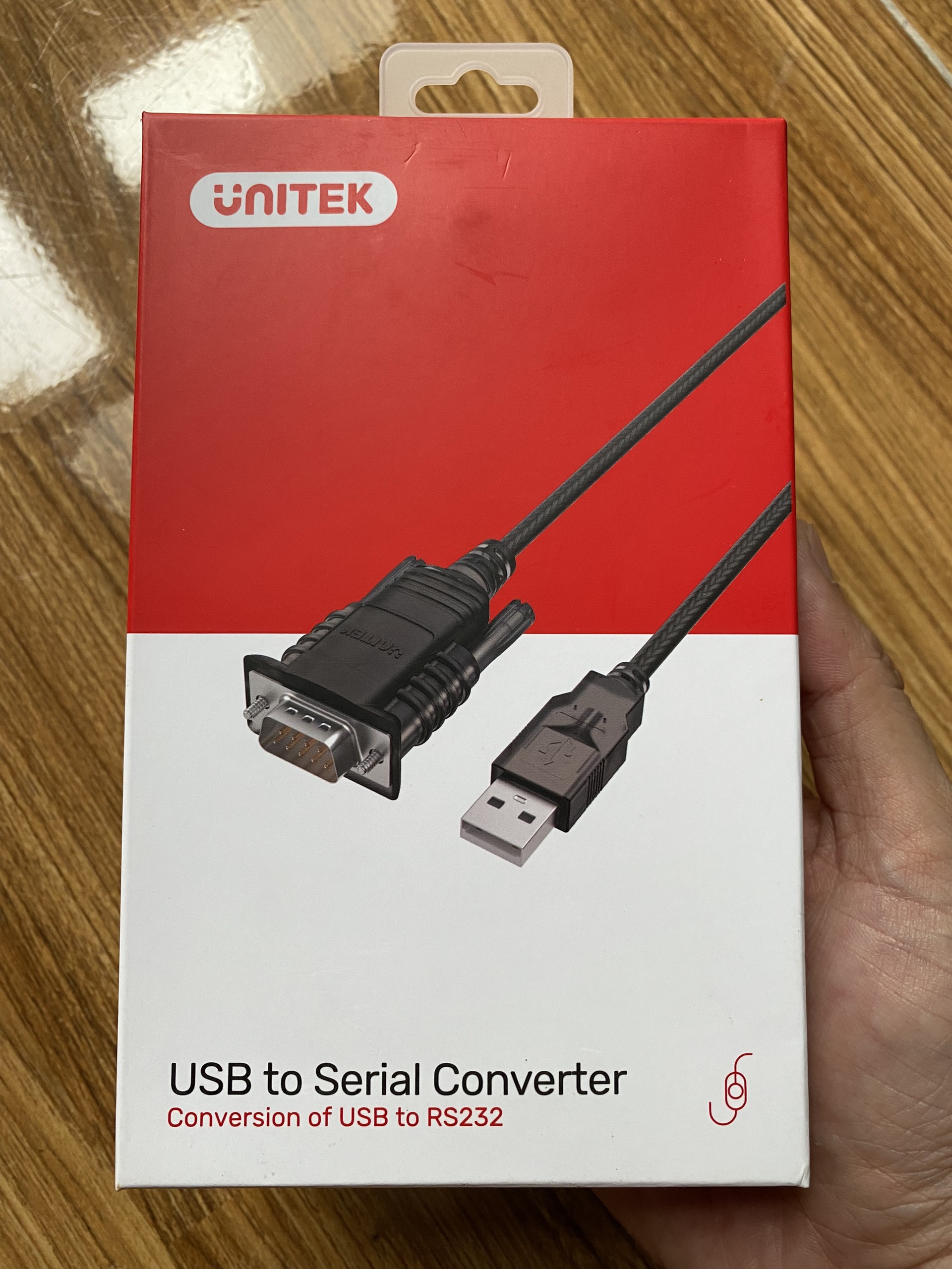 Cáp chuyển USB ra RS232 Unitek Y-108 - Hàng chính hãng