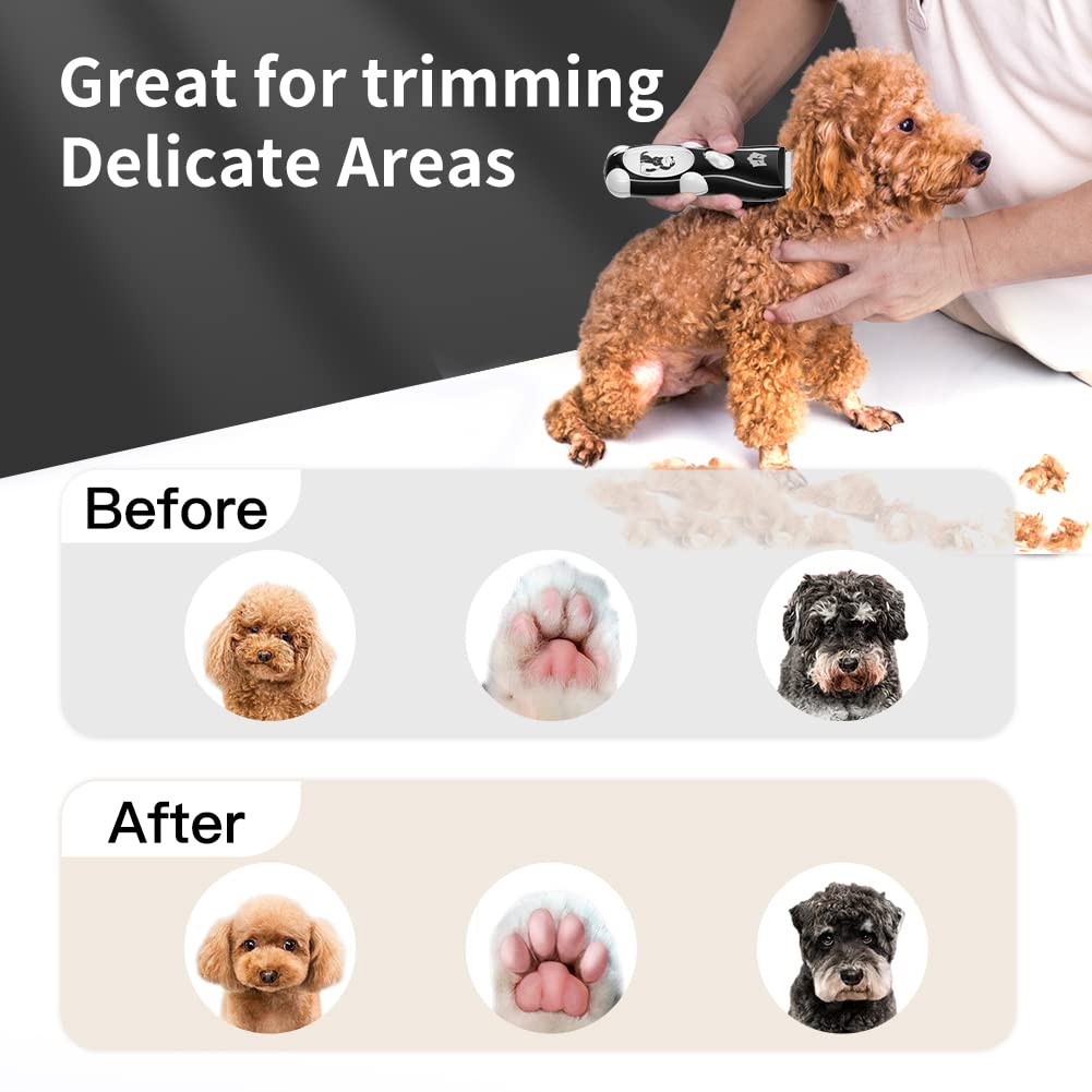 Tông Đơ Cắt Tỉa Lông Thú Cưng Chống Nước Pet Trimmer - pin lithium tích hợp