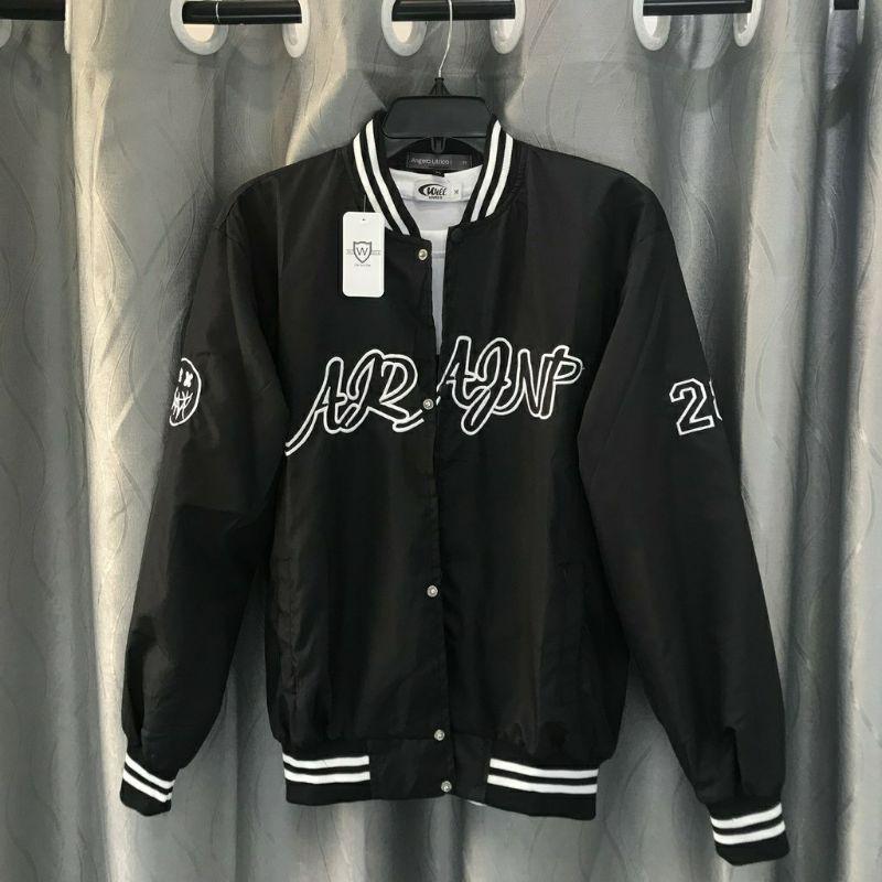 Áo khoác dù Bomber nam nữ Araf28 form rộng vải Mero 2 lớp