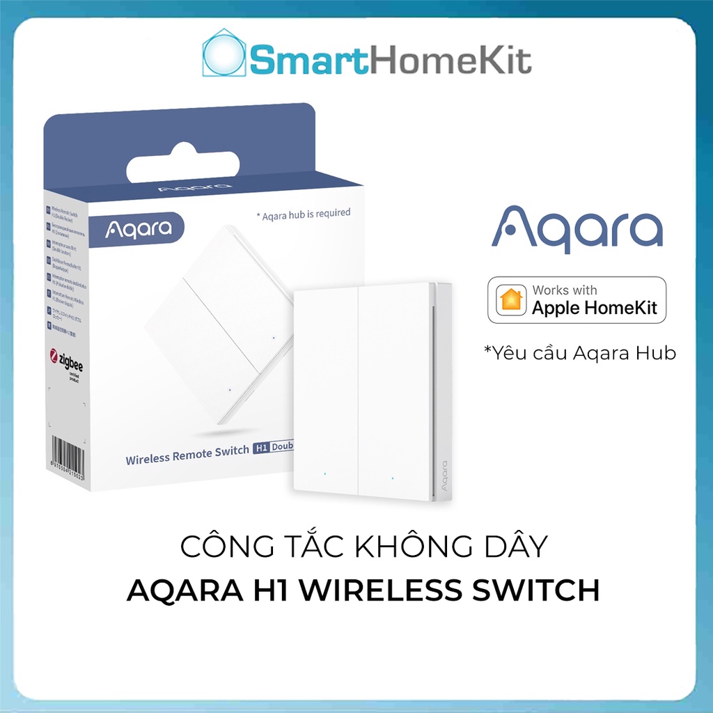 Công tắc ngữ cảnh không dây Aqara H1 Smart Wireless Switch Zigbee - Hàng Quốc Tế - Chính Hãng