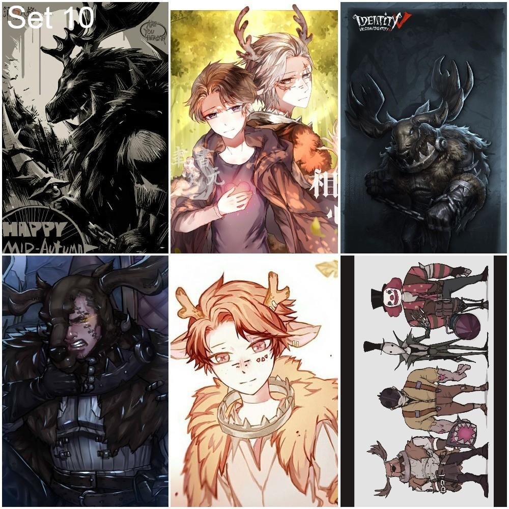 Bộ 6 Áp phích - Poster Identity V - Nhân Cách Thứ 5   - A3,A4,A5