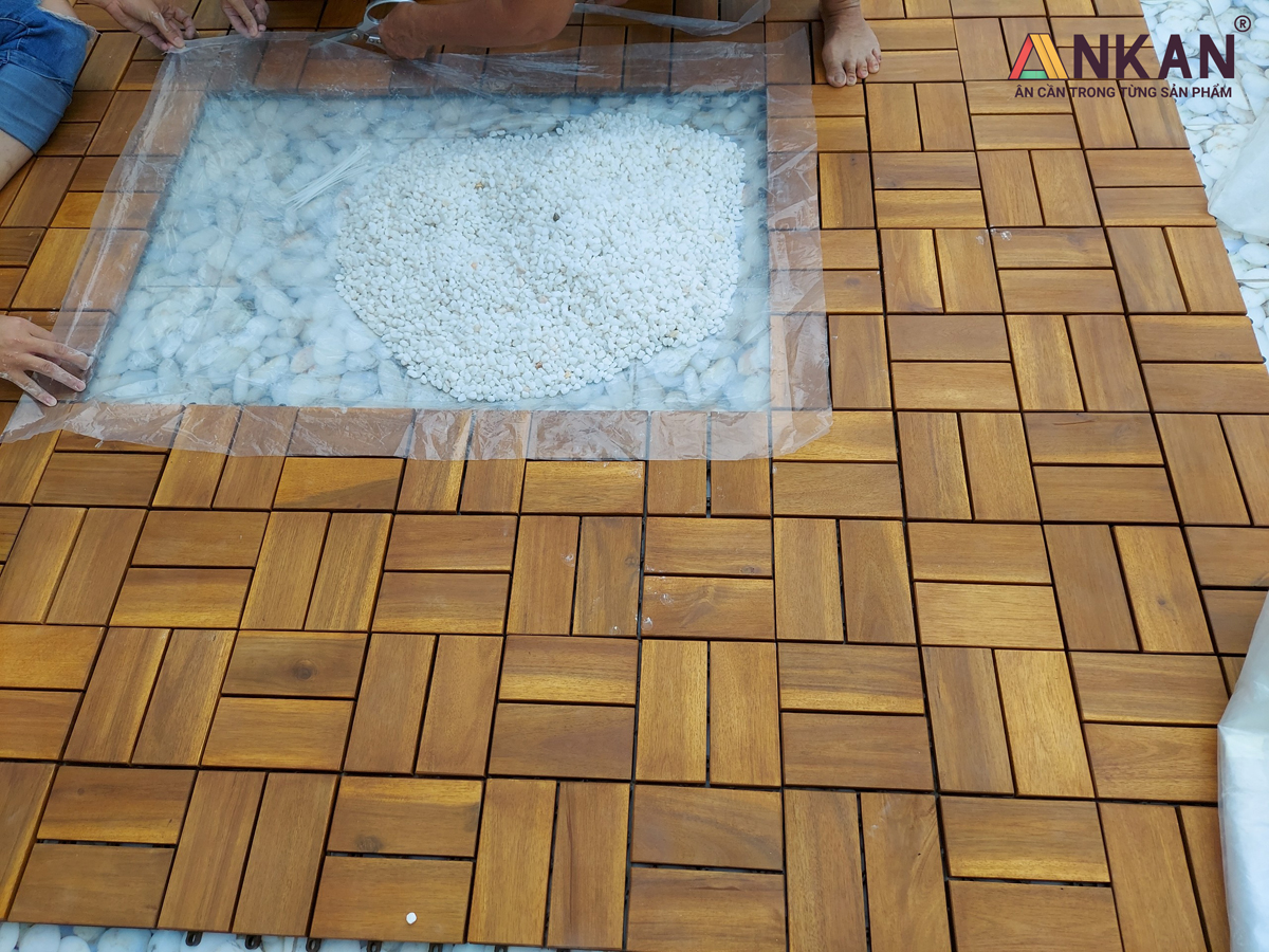 Vỉ Gỗ Nhựa Lót Sàn ANKAN 30x30cm – Bền Đẹp, Chịu Lực Cao, Lắp Ghép Nhanh, Dùng Cho Ban Công &amp; Sân Vườn