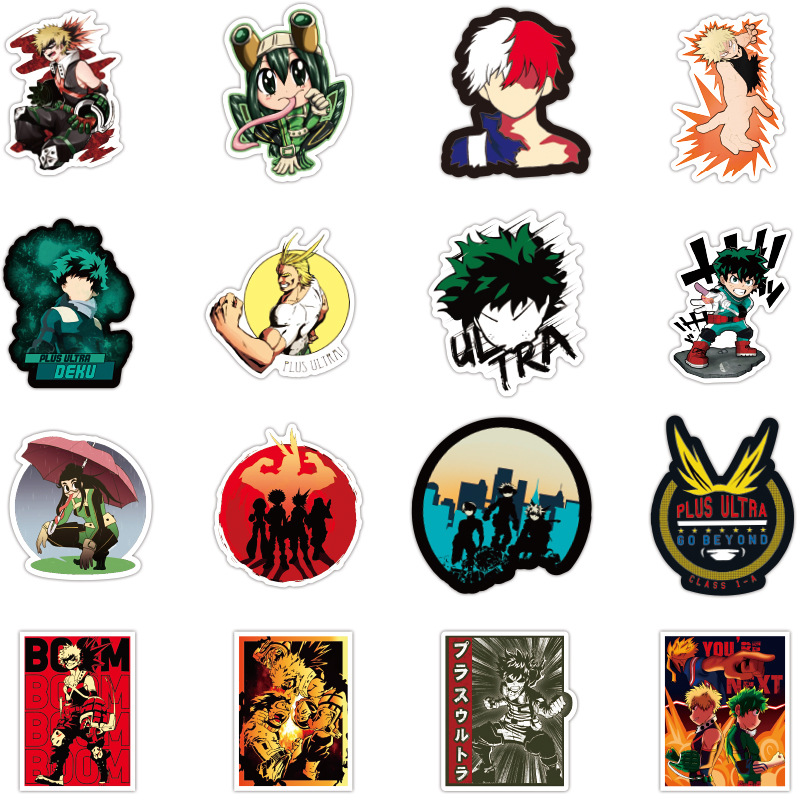 Sticker 100 miếng hình dán My hero Academia SetB