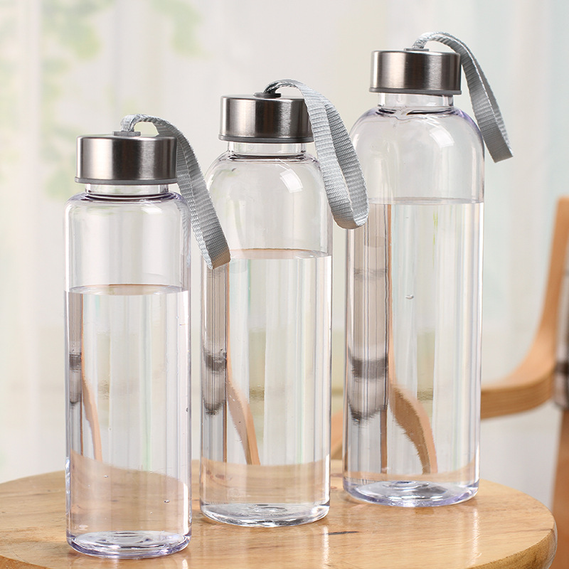 Bình Đựng Nước Trong Suốt Có Dây Xách 300ml