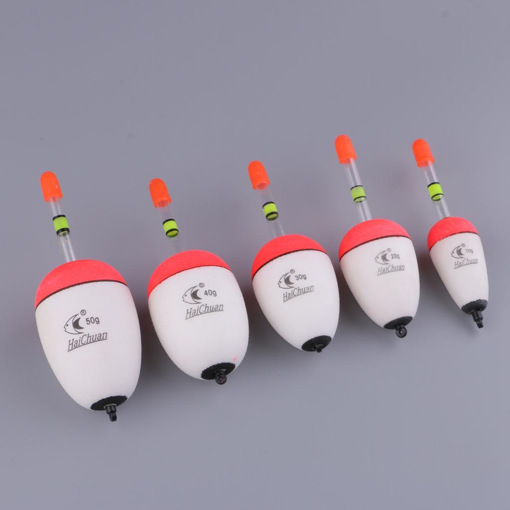 Set of 10pcs Luminous Sea Rock Fishing Bobbers EVA Foam Float Fishing Floats