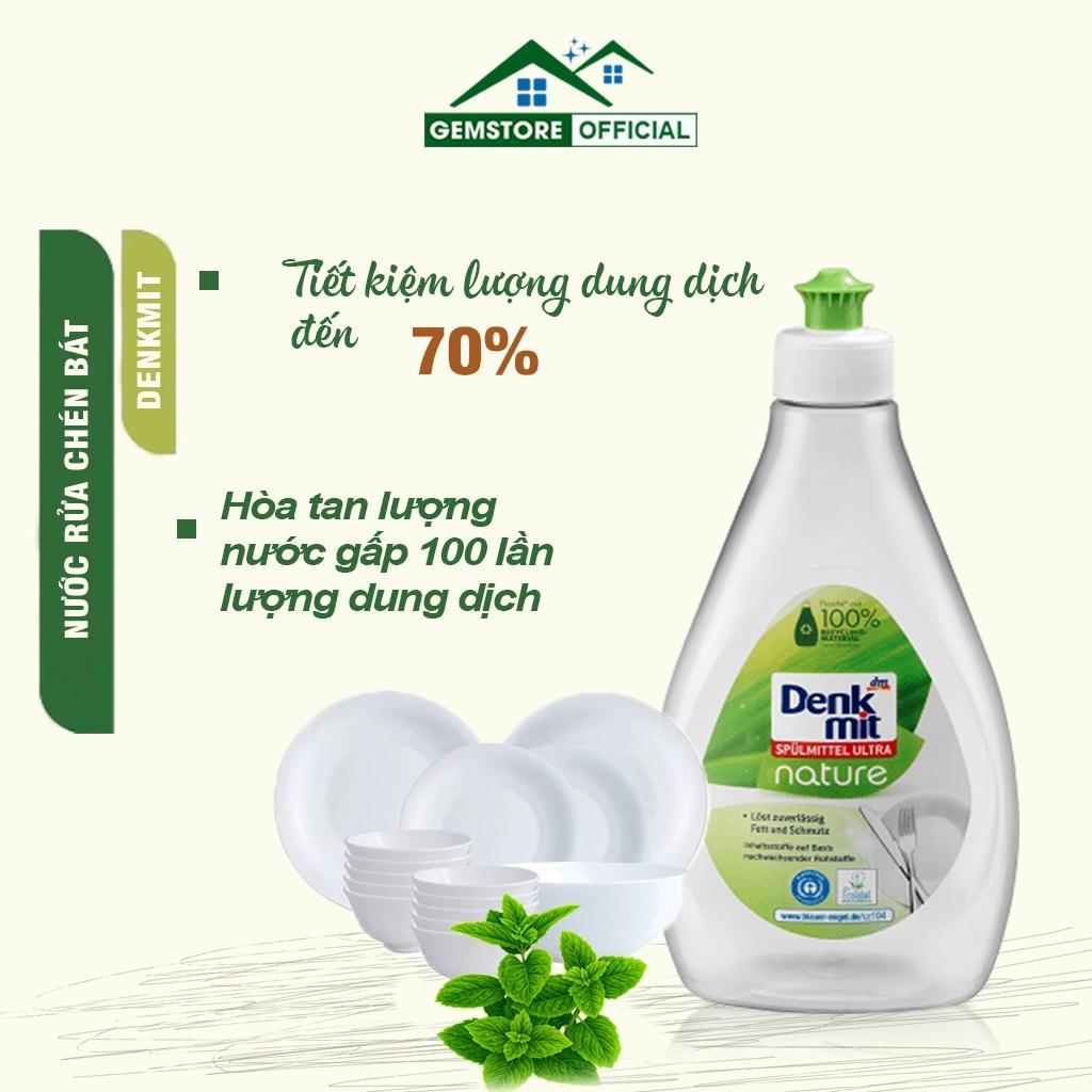 Nước Rửa Chén Bát Denkmit Nature, Xà Phòng Rửa Chén Bát Hương Hoa Tự Nhiên, Dung Tích 500ml, Nhập Đức