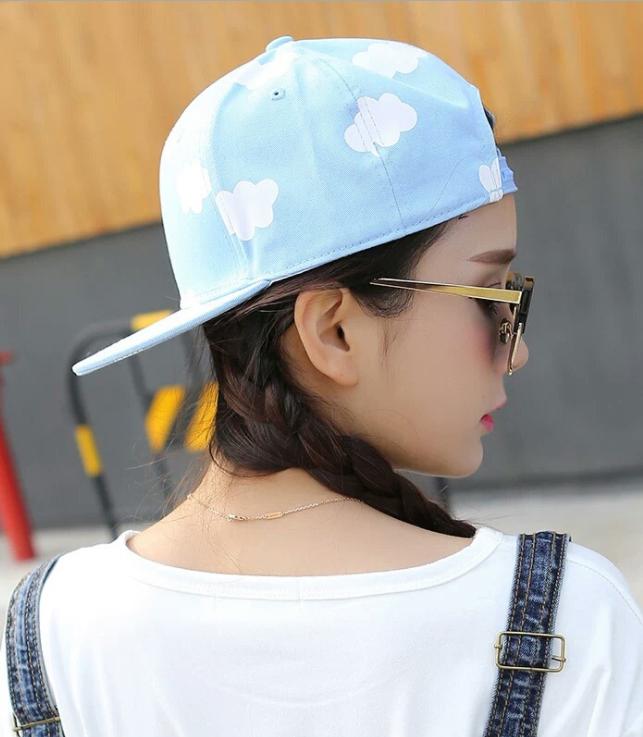 Mũ nón lưỡi trai snapback nữ SB27 mây trắng