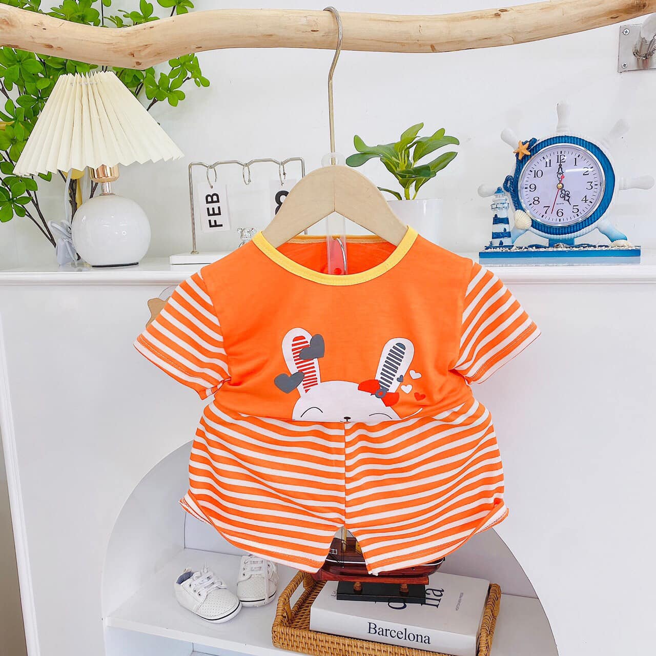 Set bộ Cộc tay thun lạnh mẫu mới chất đẹp cho bé