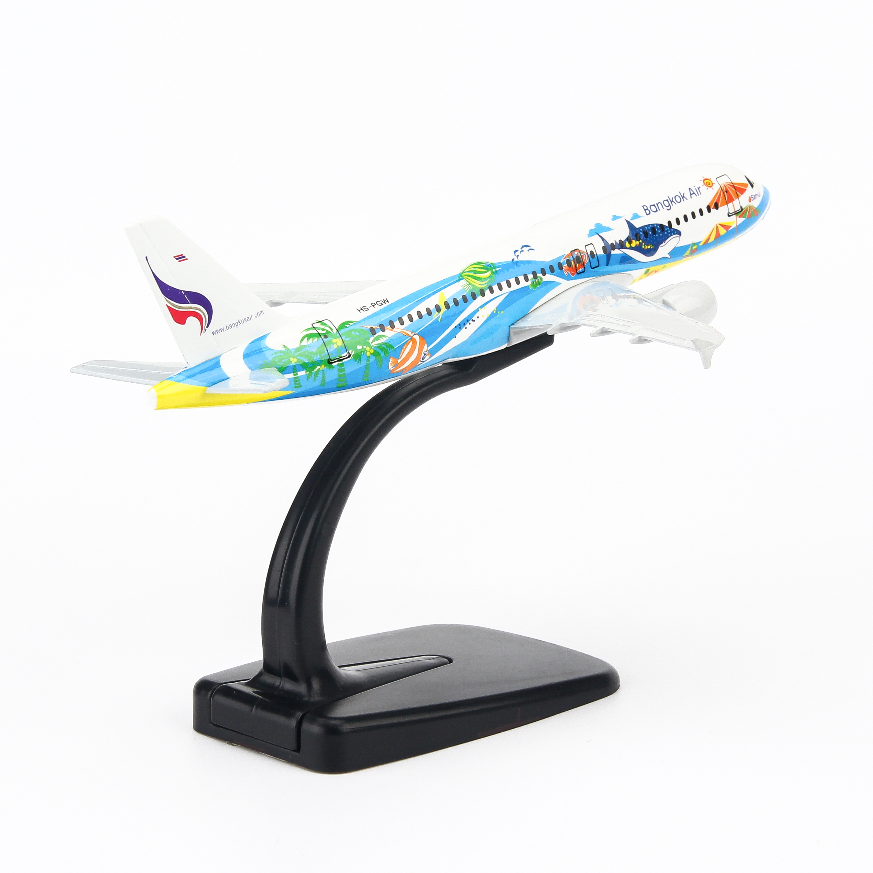 Mô hình máy bay Bangkok Airways A320 16cm MBMHS16