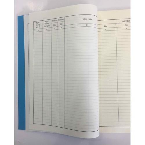 Sổ quỹ tiền mặt A4 của bộ và trường học