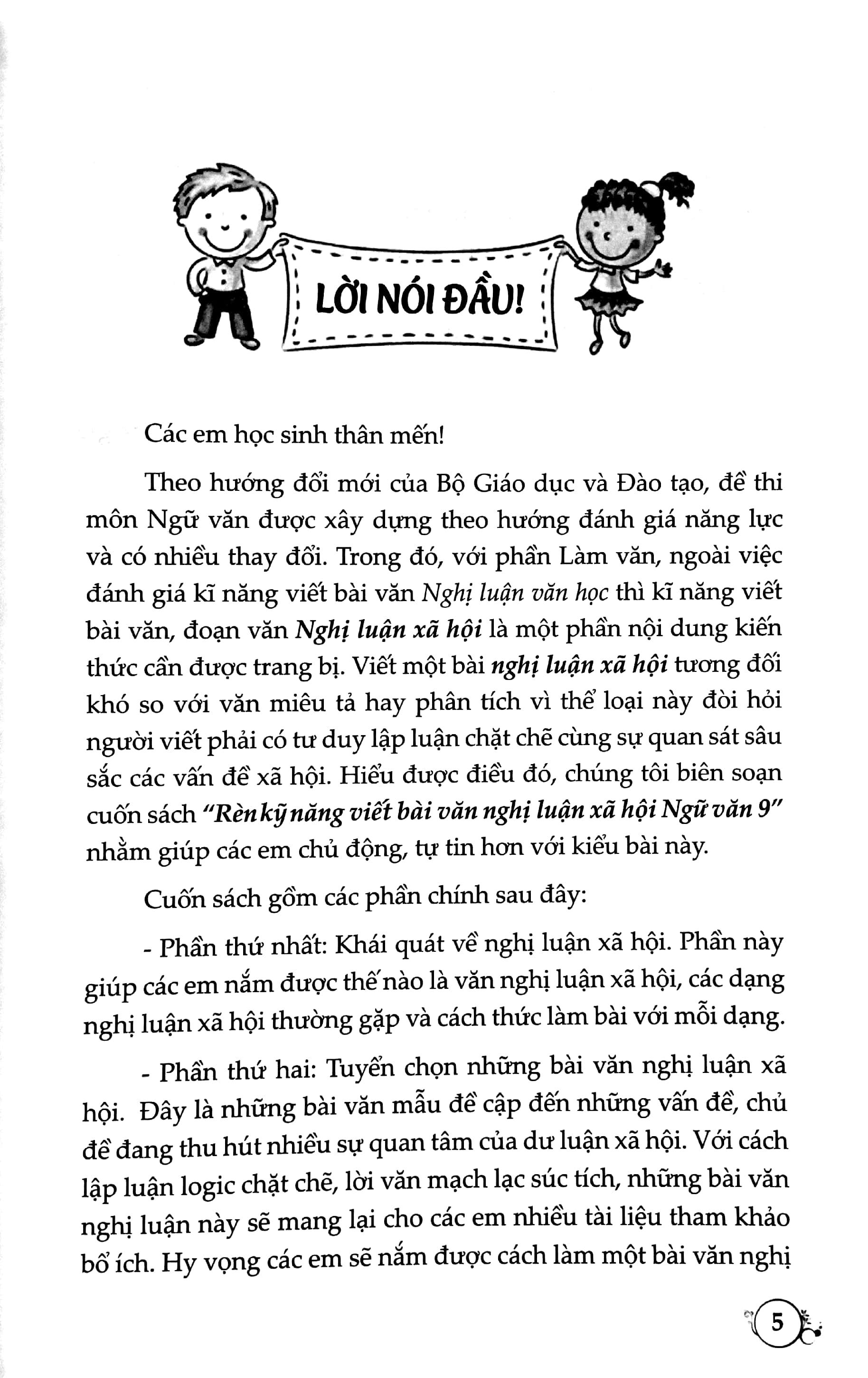 Rèn Kỹ Năng Viết Văn Nghị Luận Xã Hội Ngữ Văn 9