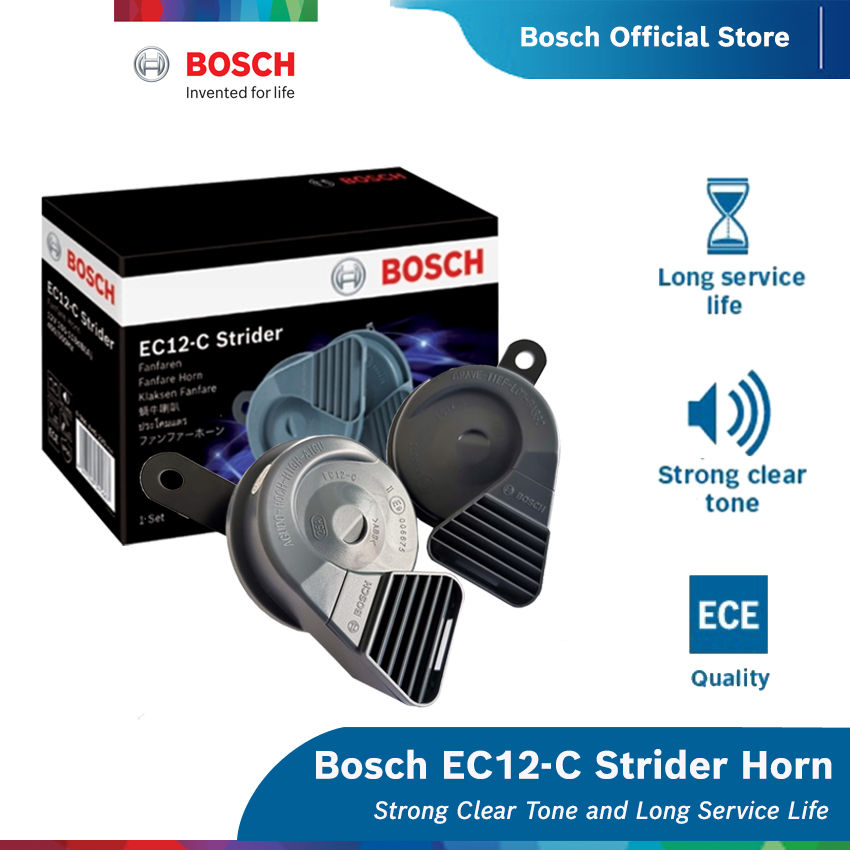 Còi Ô tô Xe Tải - Còi Chống Nước BOSCH EC12C Strider Horn - Hàng Chính Hãng