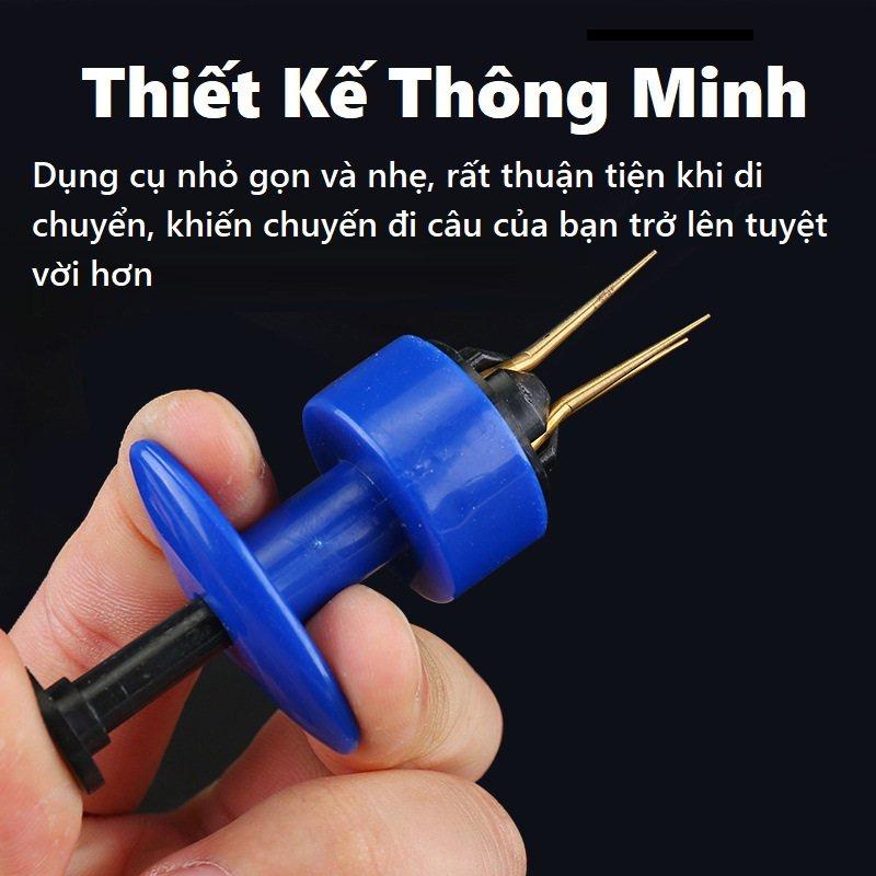 Dụng Cụ Câu Đài Đa Năng Gắp Mồi Giun Thiết Kế Nhựa ABS Tiện Lợi, Không Bẩn Tay PKK03 - Sanami Fishing