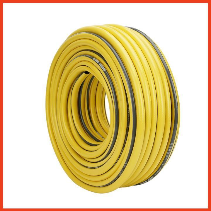 Bộ dây vòi xịt nước rửa xe, tưới cây . tăng áp 3 lần, loại 20m 206318 đầu đồng, cút, nối đen