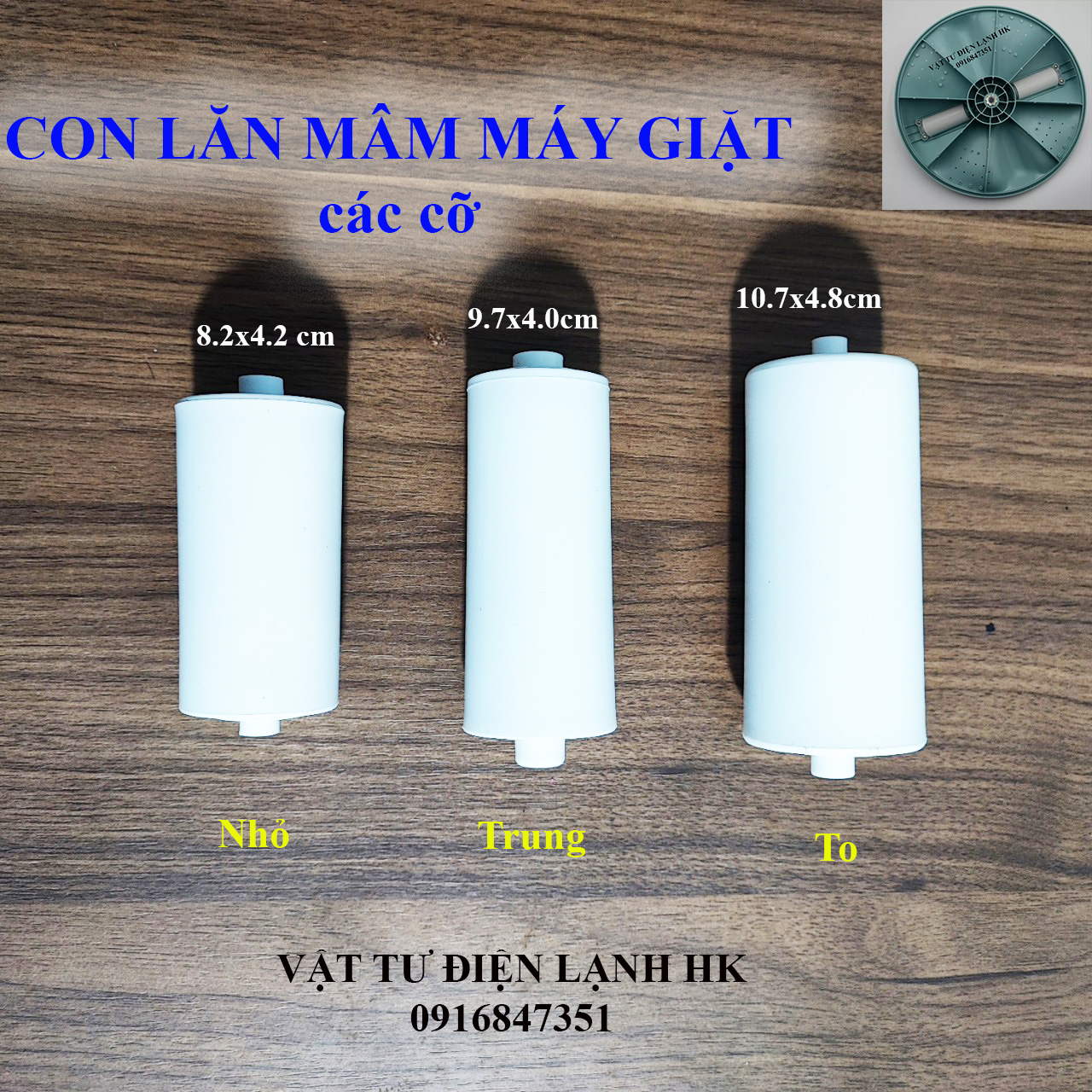 Con lăn mâm dùng cho máy giặt Samsung cửa trên lồng đứng - lăn nhựa mâm mg Sámung  Hàng mới