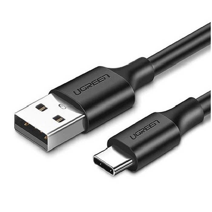 Cáp sạc nhanh UGREEN US287 USB 2.0 sang USB Type-C, điện áp 3A, độ dài từ 0.25m đến 2m  - Hàng chính hãng