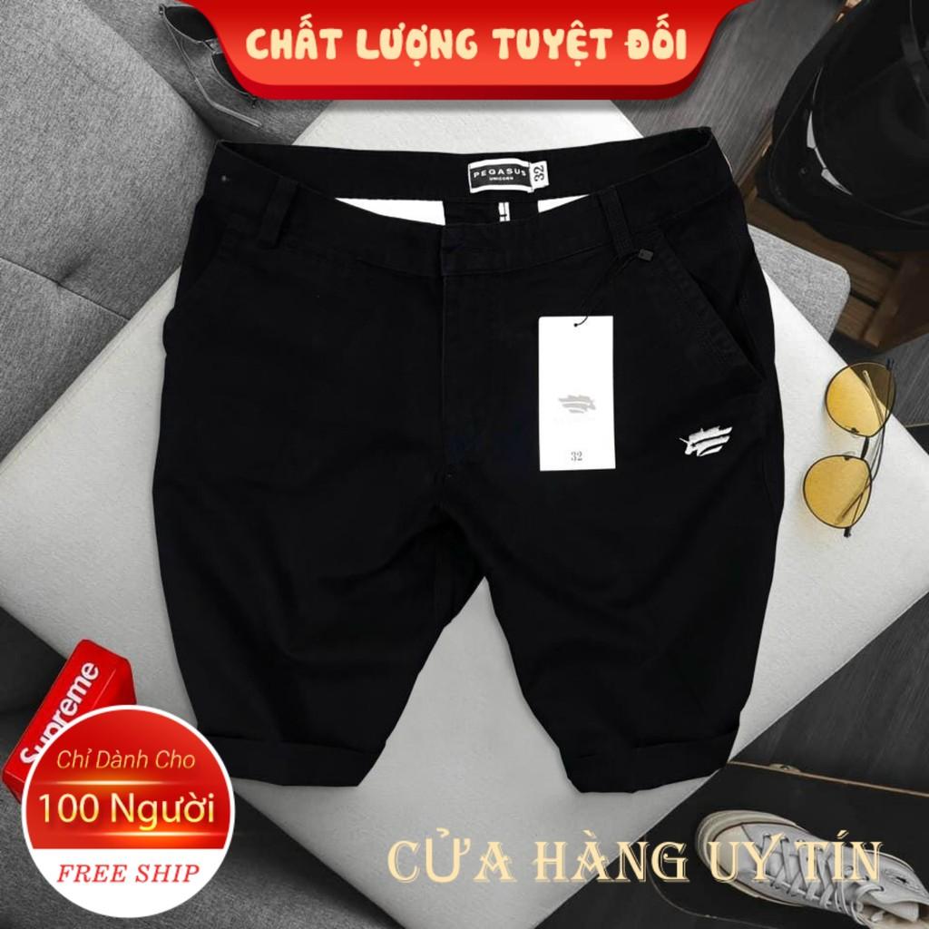 Quần short kaki nam cao cấp màu đen